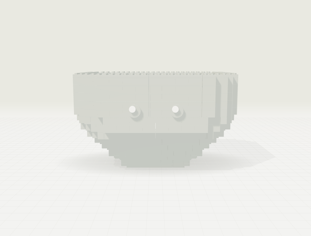 Step 19: A spark of personality. New parts in color, previously placed parts in gray.