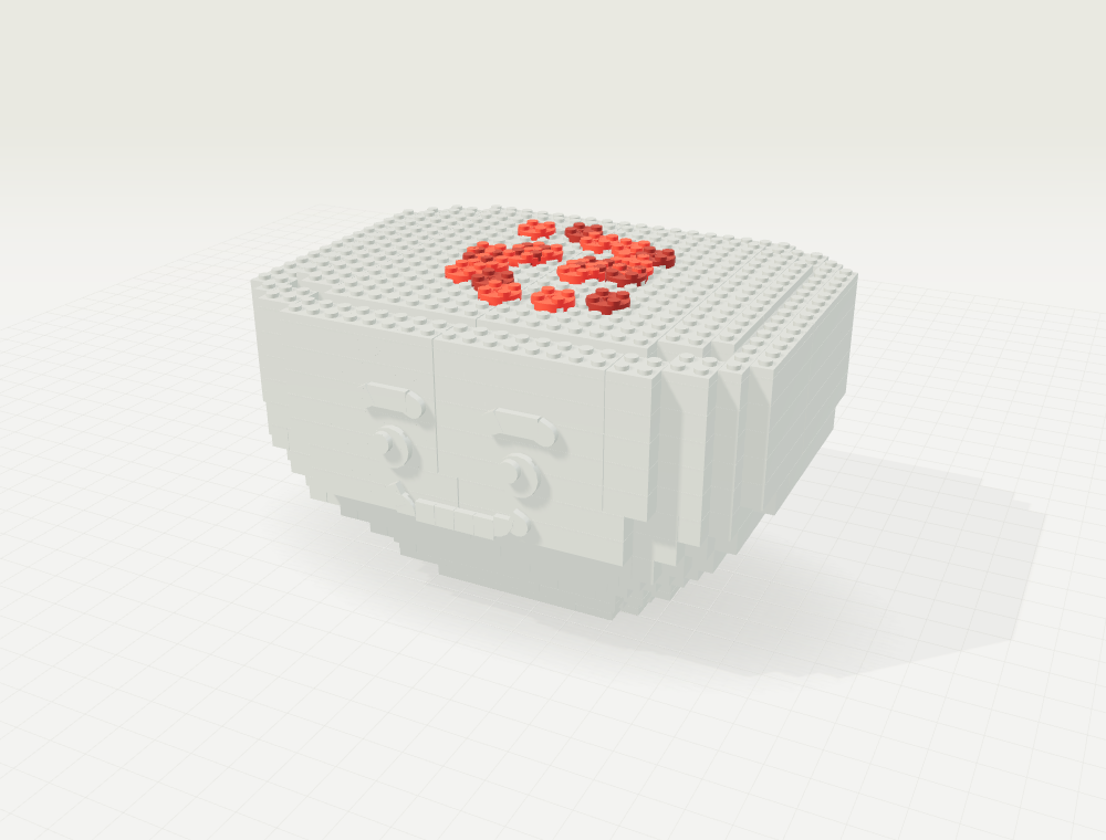 Step 24: A little extra sauce. New parts in color, previously placed parts in gray.